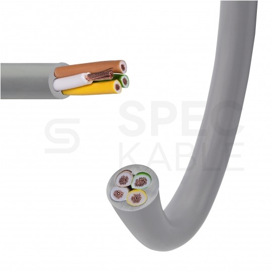 Kabel sterowniczy BiT LiHH 4x1mm2 szary 300/300V bezhalogenowy Dca linka Bitner