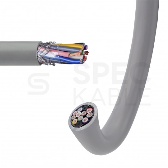 Kabel sterowniczy BiT LIYCY 10x1mm2 szary 300/300V ekranowany olejoodporny linka Bitner