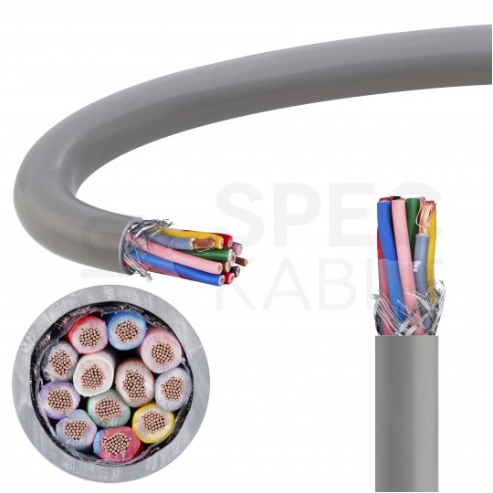 Kabel sterowniczy BiT LIYCY 12x0,5mm2 szary 300/300V ekranowany olejoodporny linka Bitner