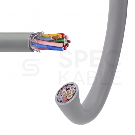Kabel sterowniczy BiT LIYCY 12x1mm2 szary 300/300V ekranowany olejoodporny linka Bitner