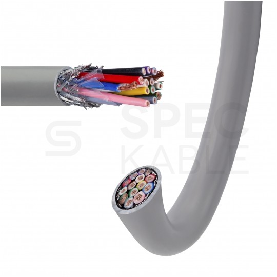 Kabel sterowniczy BiT LIYCY 14x1mm2 szary 300/300V ekranowany olejoodporny linka Bitner
