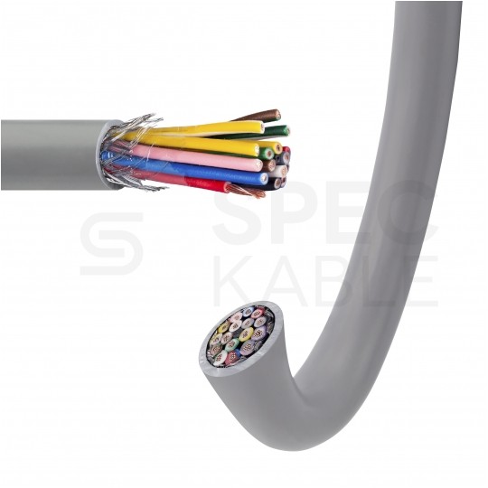 Kabel sterowniczy BiT LIYCY 16x0,5mm2 szary 300/300V ekranowany olejoodporny linka Bitner