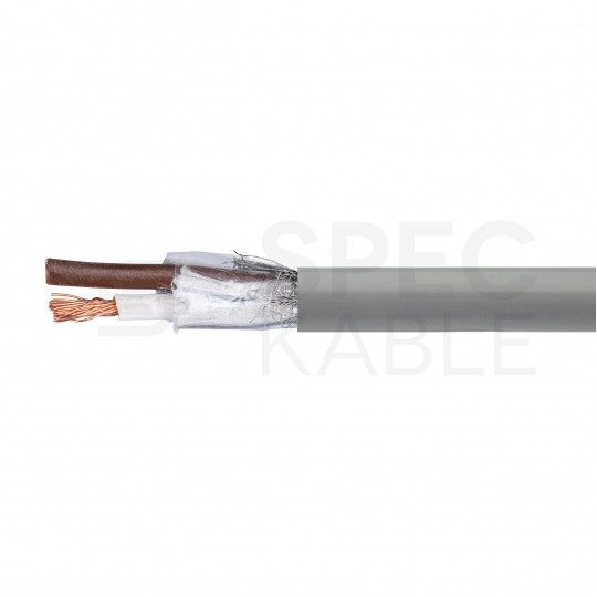 Kabel sterowniczy BiT LIYCY 2x0,75mm2 szary 300/300V ekranowany olejoodporny linka Bitner