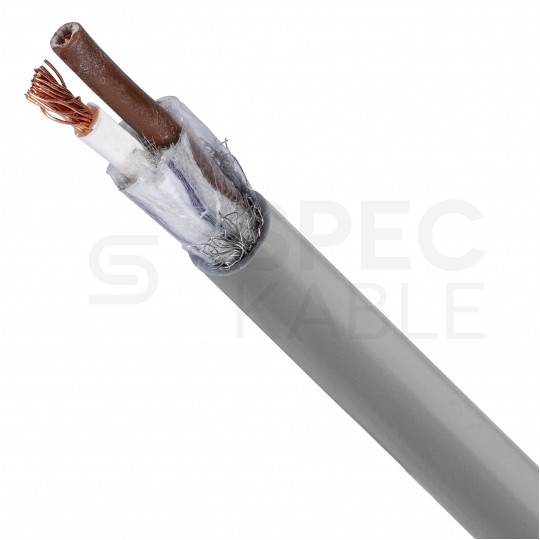 Kabel sterowniczy BiT LIYCY 2x1,5mm2 szary 300/300V ekranowany olejoodporny linka Bitner