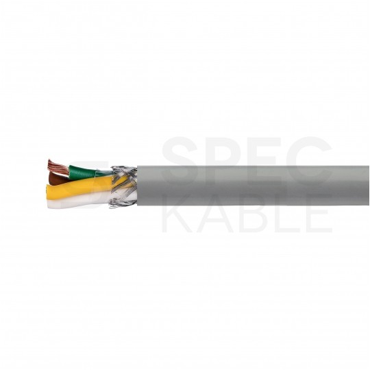Kabel sterowniczy BiT LIYCY 4x0,5mm2 szary 300/300V ekranowany olejoodporny linka Bitner