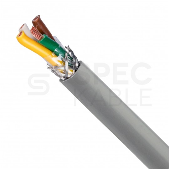 Kabel sterowniczy BiT LIYCY 4x0,5mm2 szary 300/300V ekranowany olejoodporny linka Bitner