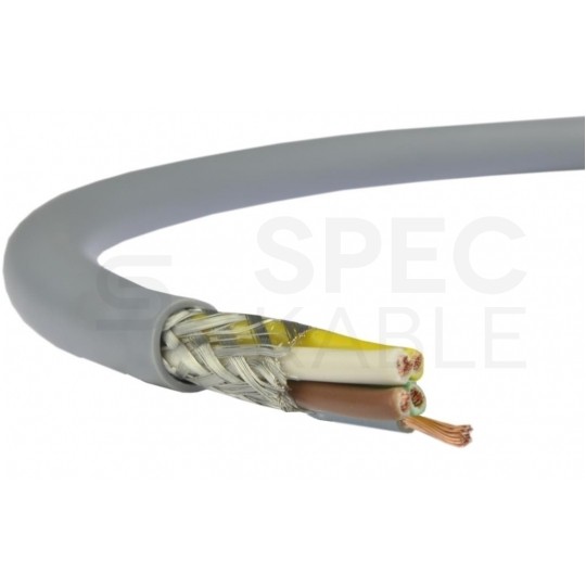Kabel sterowniczy BiT LIYCY 5x0,5mm2 szary 300/300V ekranowany olejoodporny linka Bitner