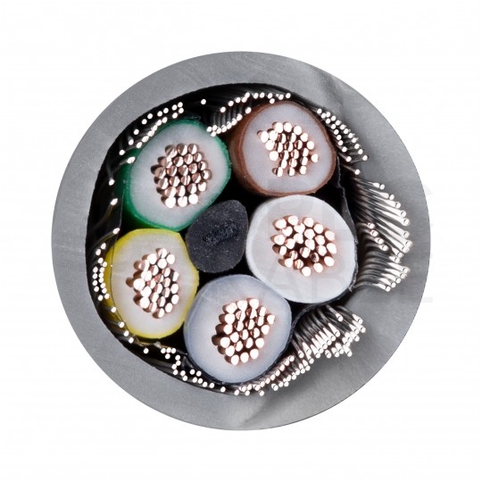 Kabel sterowniczy BiT LIYCY 5x0,5mm2 szary 300/300V ekranowany olejoodporny linka Bitner