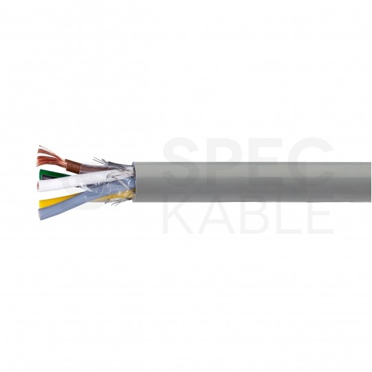 Kabel sterowniczy BiT LIYCY 5x0,75mm2 szary 300/300V ekranowany olejoodporny linka Bitner