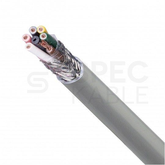 Kabel sterowniczy BiT LIYCY 6x0,5mm2 szary 300/300V ekranowany olejoodporny linka Bitner