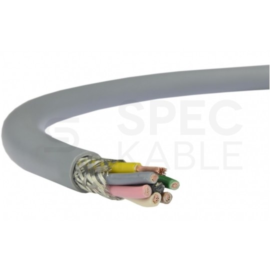 Kabel sterowniczy BiT LIYCY 6x0,5mm2 szary 300/300V ekranowany olejoodporny linka Bitner