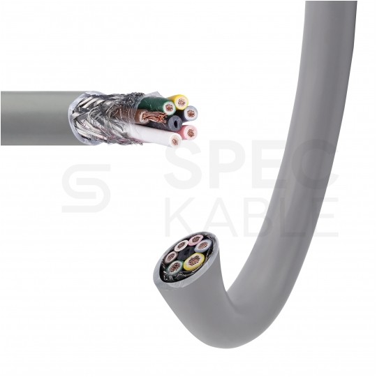 Kabel sterowniczy BiT LIYCY 6x0,5mm2 szary 300/300V ekranowany olejoodporny linka Bitner