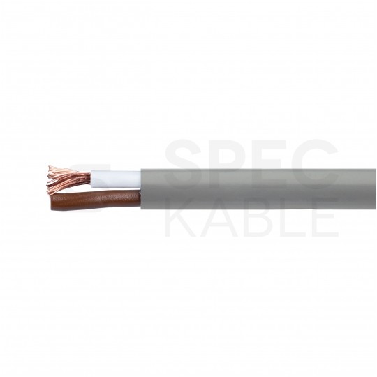 Kabel sterowniczy BiT LIYY 2x0,5mm2 szary 300/300V olejoodporny linka Bitner