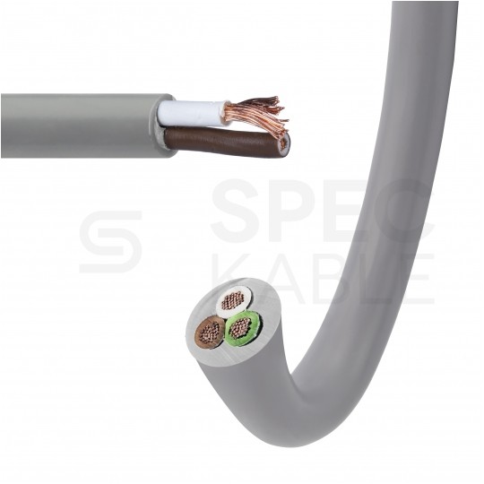 Kabel sterowniczy BiT LIYY 2x0,5mm2 szary 300/300V olejoodporny linka Bitner