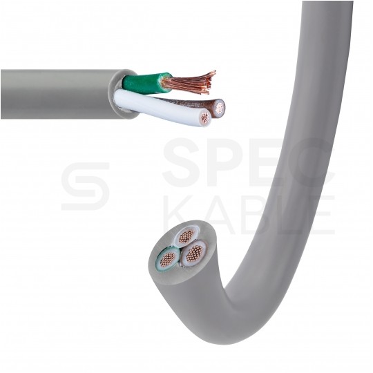 Kabel sterowniczy BiT LIYY 3x0,75mm2 szary 300/300V olejoodporny linka Bitner