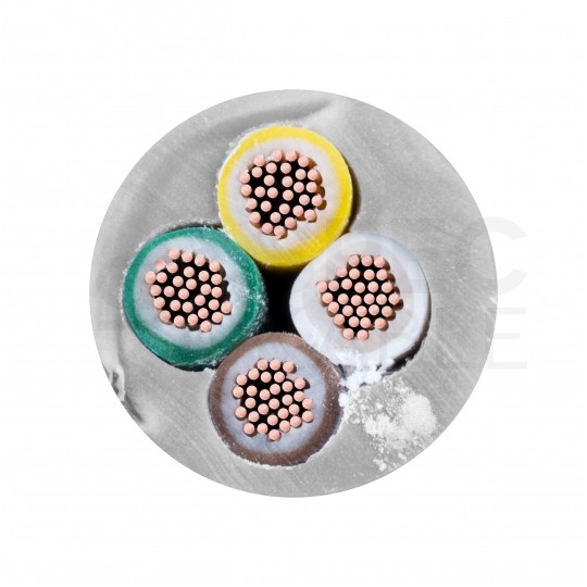 Kabel sterowniczy BiT LIYY 4x0,75mm2 szary 300/300V olejoodporny linka Bitner