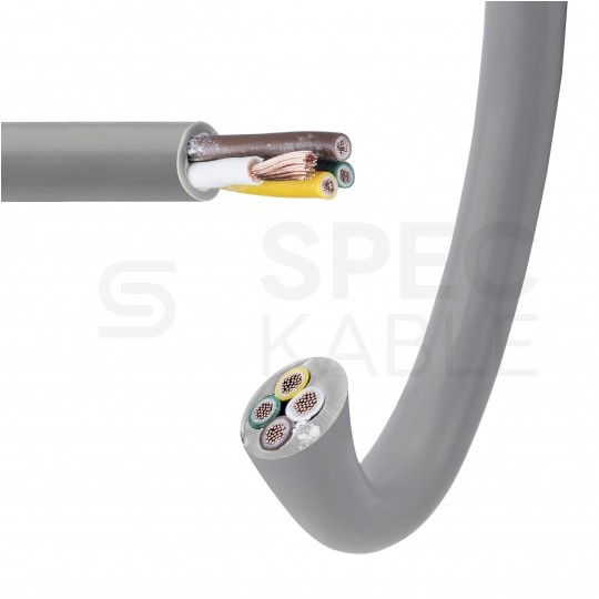 Kabel sterowniczy BiT LIYY 4x0,75mm2 szary 300/300V olejoodporny linka Bitner