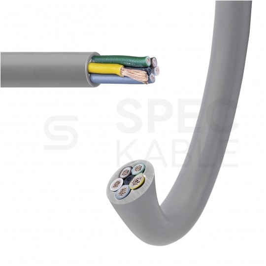 Kabel sterowniczy BiT LIYY 5x0,75mm2 szary 300/300V olejoodporny linka Bitner