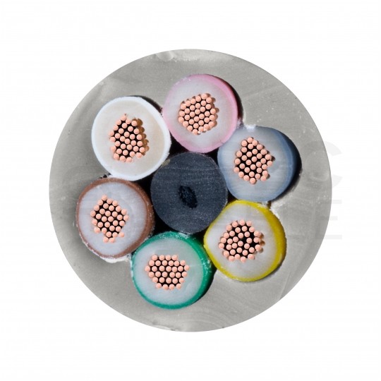 Kabel sterowniczy BiT LIYY 6x0,75mm2 szary 300/300V olejoodporny linka Bitner