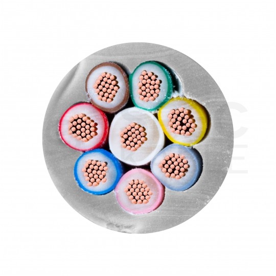 Kabel sterowniczy BiT LIYY 8x0,5mm2 szary 300/300V olejoodporny linka Bitner