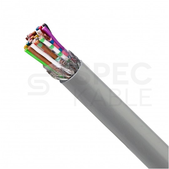 Kabel sterowniczy ELITRONIC-CY LIYCY 20x0,5mm2 szary 250/500V ekranowany olejoodporny linka TKD