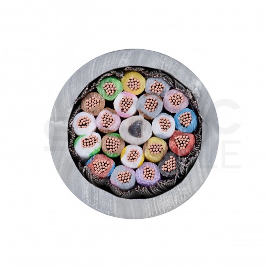 Kabel sterowniczy ELITRONIC-CY LIYCY 20x0,5mm2 szary 250/500V ekranowany olejoodporny linka TKD