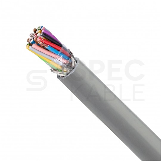 Kabel sterowniczy ELITRONIC-CY LIYCY 25x0,25mm2 szary 250/500V ekranowany olejoodporny linka TKD
