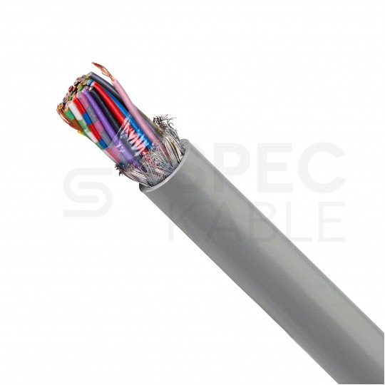 Kabel sterowniczy ELITRONIC-CY LIYCY 36x0,25mm2 szary 250/500V ekranowany olejoodporny linka TKD