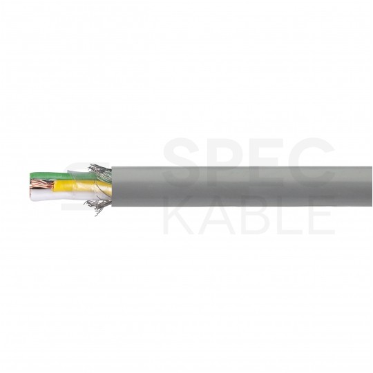 Kabel sterowniczy ELITRONIC-CY LIYCY4x0,14mm2 szary 250/350V ekranowany olejoodporny linka TKD