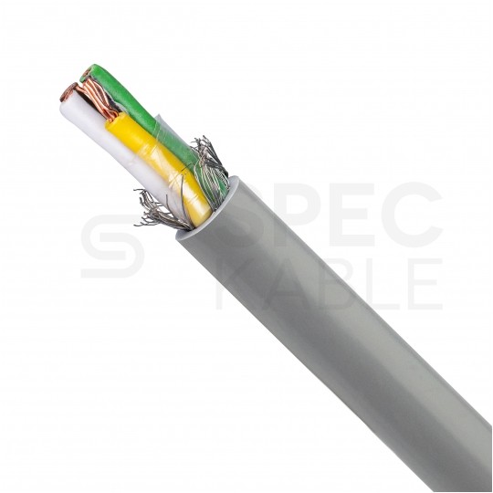 Kabel sterowniczy ELITRONIC-CY LIYCY4x0,14mm2 szary 250/350V ekranowany olejoodporny linka TKD