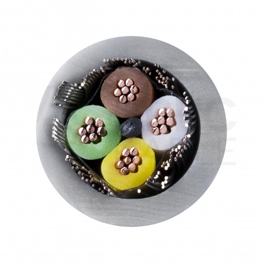 Kabel sterowniczy ELITRONIC-CY LIYCY4x0,14mm2 szary 250/350V ekranowany olejoodporny linka TKD