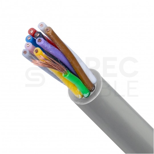 Kabel sterowniczy ELITRONIC LIYY 10x0,14mm2 szary 250/350V olejoodporny linka TKD