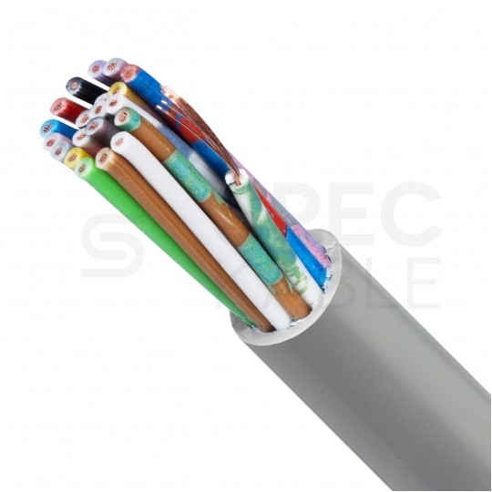 Kabel sterowniczy ELITRONIC LIYY 21x0,25mm2 szary 250/500V olejoodporny linka TKD