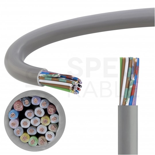 Kabel sterowniczy ELITRONIC LIYY 21x0,25mm2 szary 250/500V olejoodporny linka TKD