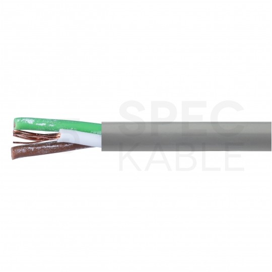 Kabel sterowniczy ELITRONIC LIYY 3x0,25mm2 szary 250/500V olejoodporny linka TKD