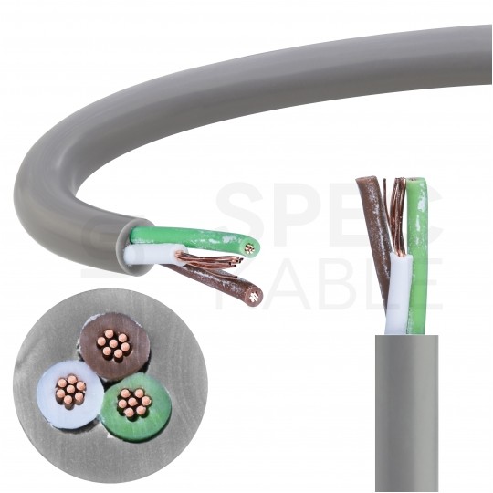 Kabel sterowniczy ELITRONIC LIYY 3x0,25mm2 szary 250/500V olejoodporny linka TKD