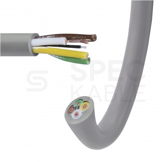 Kabel sterowniczy ELITRONIC LIYY 4x0,14mm2 szary 250/350V olejoodporny linka TKD