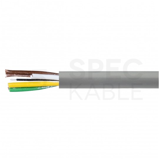 Kabel sterowniczy ELITRONIC LIYY 4x0,25mm2 szary 250/500V olejoodporny linka TKD