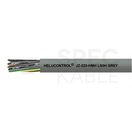 Kabel sterowniczy HELUCONTROL JZ-520-HMH 5x0,75mm2 szary 300/500V bezhalogenowy numerowany olejoodporny B2ca linka Helukabel