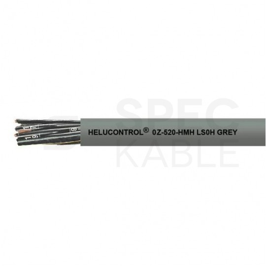 Kabel sterowniczy HELUCONTROL OZ-520-HMH 2x1,5mm2 szary 300/500V bezhalogenowy numerowany olejoodporny B2ca linka Helukabel