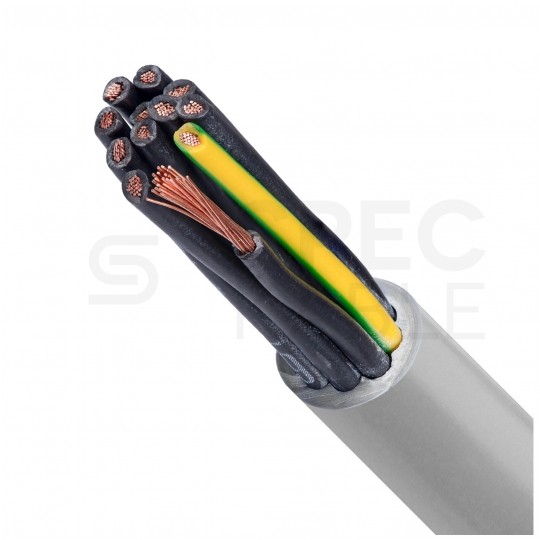 Kabel sterowniczy JZ-500 12x0,75mm2 szary 300/500V numerowany olejoodporny linka Helukabel