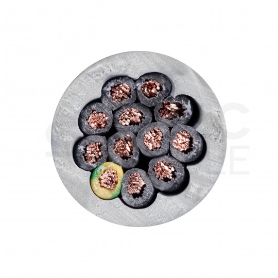 Kabel sterowniczy JZ-500 12x0,75mm2 szary 300/500V numerowany olejoodporny linka Helukabel