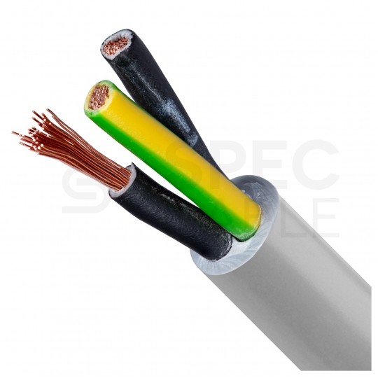Kabel sterowniczy JZ-500 3x0,75mm2 szary 300/500V numerowany olejoodporny linka Helukabel