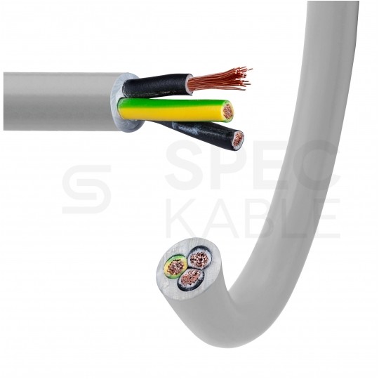 Kabel sterowniczy JZ-500 3x1,5mm2 szary 300/500V numerowany olejoodporny linka Helukabel