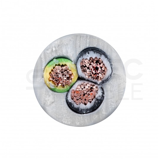 Kabel sterowniczy JZ-500 3x1,5mm2 szary 300/500V numerowany olejoodporny linka Helukabel