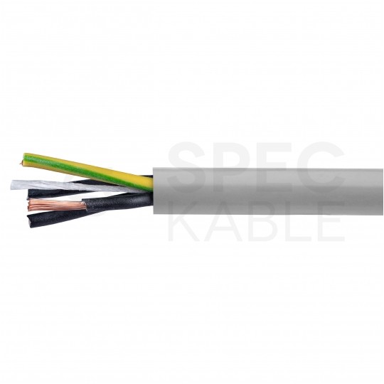 Kabel sterowniczy JZ-500 4x0,75mm2 szary 300/500V numerowany olejoodporny linka Helukabel