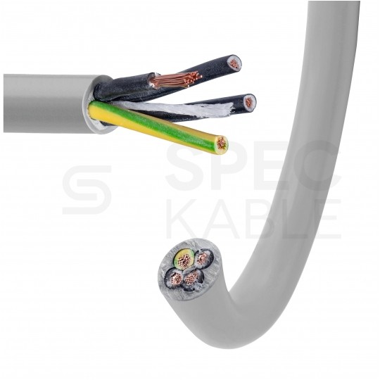 Kabel sterowniczy JZ-500 4x0,75mm2 szary 300/500V numerowany olejoodporny linka Helukabel