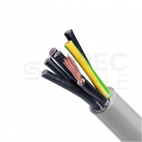 Kabel sterowniczy JZ-500 7x0,75mm2 szary 300/500V numerowany olejoodporny linka Helukabel
