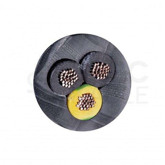 Kabel sterowniczy JZ-600 HMH 3x1,5mm2 czarny 0,6/1kV zewnętrzny bezhalogenowy numerowany olejoodporny Dca linka Helukabel