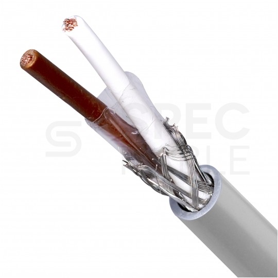 Kabel sterowniczy LIYCY 2x1mm2 szary 300/300V ekranowany olejoodporny linka Helukabel